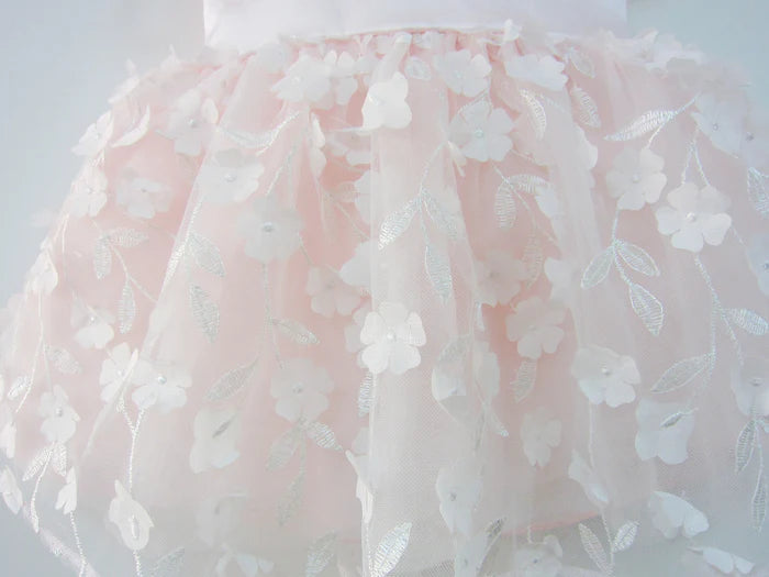 BABY GIRL EASTER DRESS BOW ROUND NECK FLOWER GIRL DRESS PRINCESS PARTY DRESS