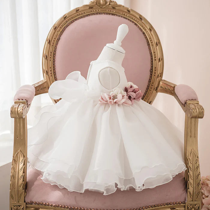 BAPTISM DRESSES BABY GIRL WEDDING PUFFY FORMAL DRESSES FLOWER GIRL DRESS