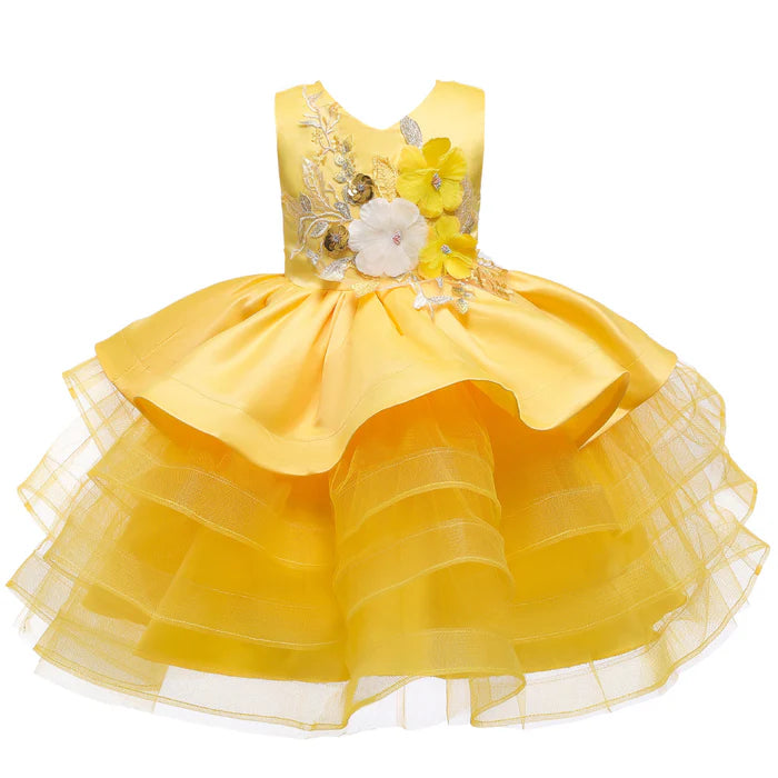 BABY GIRL AND TODDLER SUMMER PRINCESS DRESS FLOWER GIRL PRINCESS PARTY DRESS