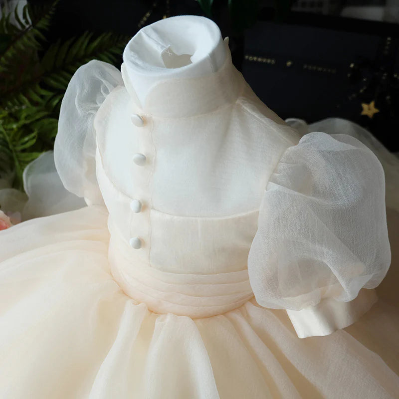 GIRL FORMAL DRESSES EASTER DRESS BABY GIRL SUMMER PUFF SLEEVE PUFFY GIRL PRINCESS PARTY DRESSES