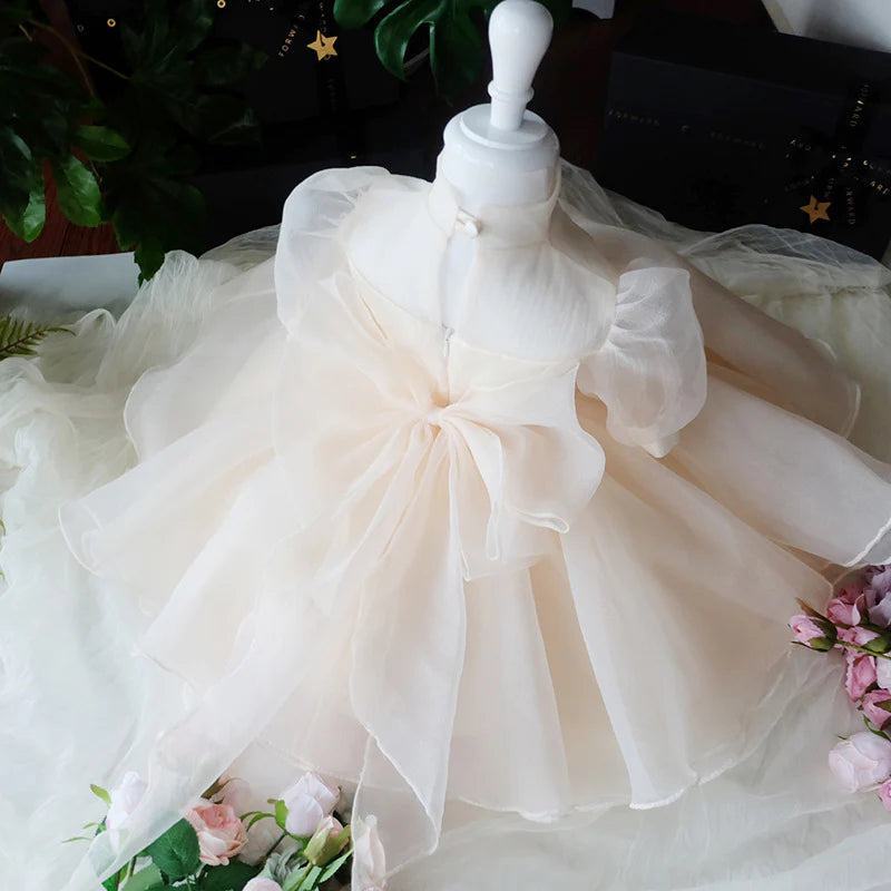 GIRL FORMAL DRESSES EASTER DRESS BABY GIRL SUMMER PUFF SLEEVE PUFFY GIRL PRINCESS PARTY DRESSES