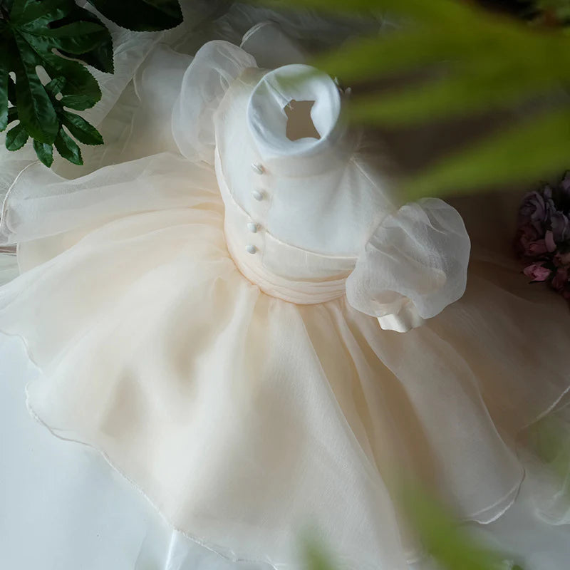 GIRL FORMAL DRESSES EASTER DRESS BABY GIRL SUMMER PUFF SLEEVE PUFFY GIRL PRINCESS PARTY DRESSES