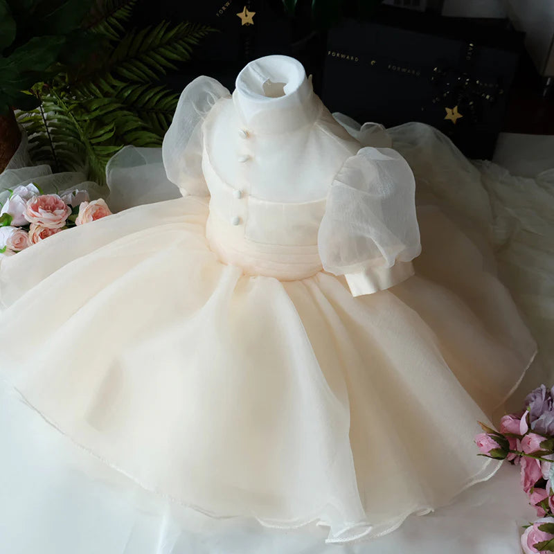 GIRL FORMAL DRESSES EASTER DRESS BABY GIRL SUMMER PUFF SLEEVE PUFFY GIRL PRINCESS PARTY DRESSES