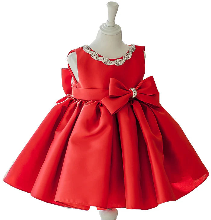 GIRL CHRISTMAS DRESS BABY GIRL EASTER DRESS PRINCESS DRESS BOW-KNOT PUFFY DRESS BIRTHDAY PARTY DRESS