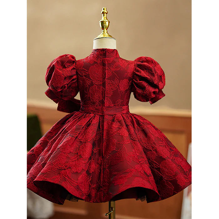 GIRL CHRISTMAS DRESS BABY GIRL PRINCESS DRESS GIRL FORMAL DRESS SUMMER PUFF SLEEVE DRESS