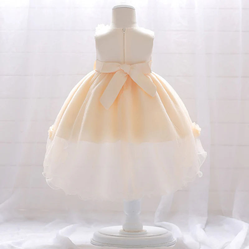 FLOWER GIRL DRESSES INFANT LACE COZY BIRTHDAY PARTY DRESSES BABY GIRL PROM DRESS