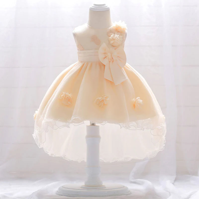 FLOWER GIRL DRESSES INFANT LACE COZY BIRTHDAY PARTY DRESSES BABY GIRL PROM DRESS