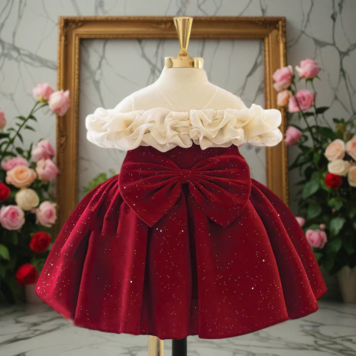 ELEGANT BABY GIRL DRESS CHRISTMAS GIRL DRESS TODDLER BIRTHDAY DRESS