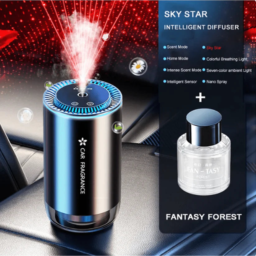 Car Starry Sky Projection Lamp Aromatherapy Diffuser