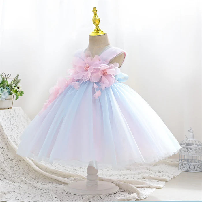 ELEGANT BABY GIRLS BEAUTY PAGEANT DRESSES TODDLER CHRISTENING DRESSES