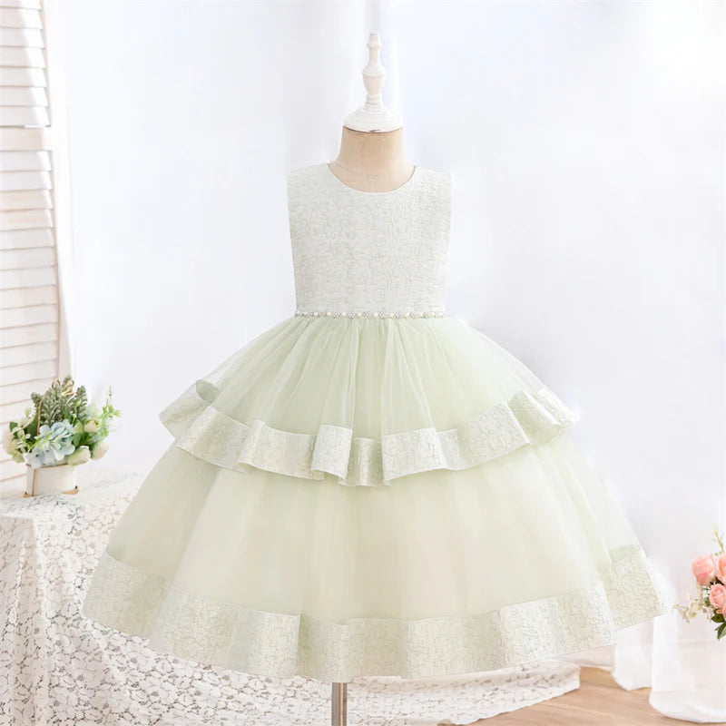 CUTE BABY GIRL EASTER DRESS TWO PIECE PRINCESS DRESS