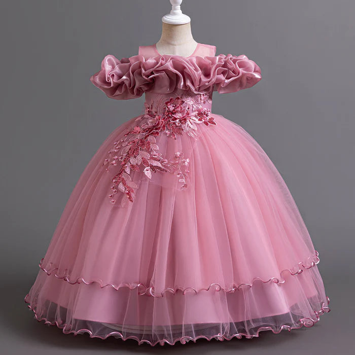 CHILDREN'S BIRTHDAY PRINCESS DRESS GIRL WEDDING ELEGANT DRESS