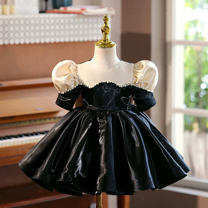 LUXURY BABY GIRL BEAUTY PAGEANT DRESS TODDLER BIRTHDAY PARTY PRINCESS DRESS