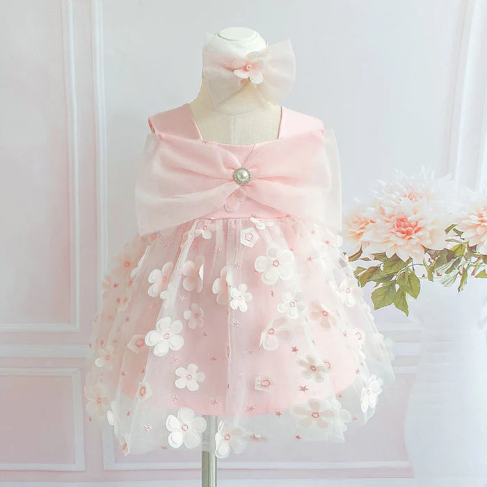 BABY GIRL BIRTHDAY DRESSES EASTER DRESS INFANT SUMMER CUTE BOW FLUFFY COZY PROM DRESS