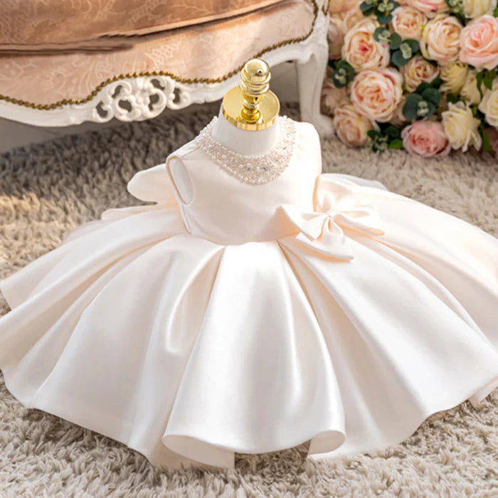 BABY GIRL BIRTHDAY PARTY DRESSES GIRL SEQUINED BOW PUFFY FORMAL PRINCESS DRESSES