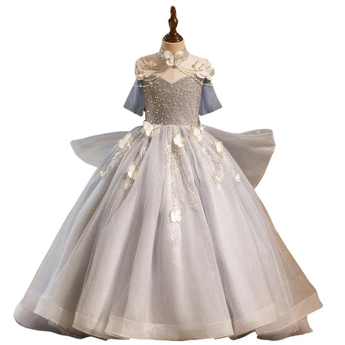 LUXURIOUS BABY GIRL BEAUTY PAGEANT DRESS CHRISTMAS BIRTHDAY PARTY PRINCESS DRESS