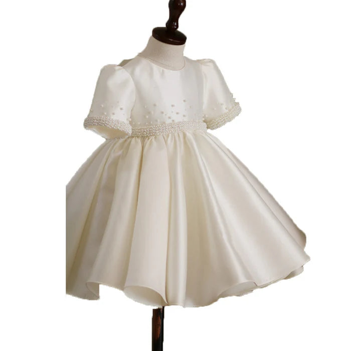 BABY GIRL PARTY DRESS WHITE BAPTISM GIRL DRESS TODDLER GIRL BAPTISM DRESSES