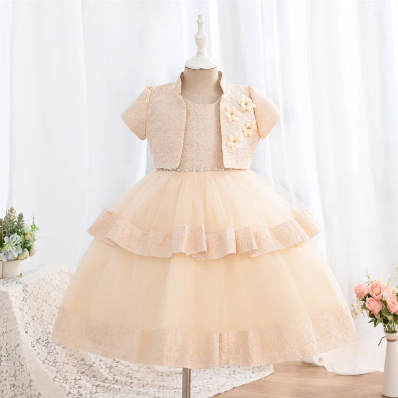 CUTE BABY GIRL EASTER DRESS TWO PIECE PRINCESS DRESS