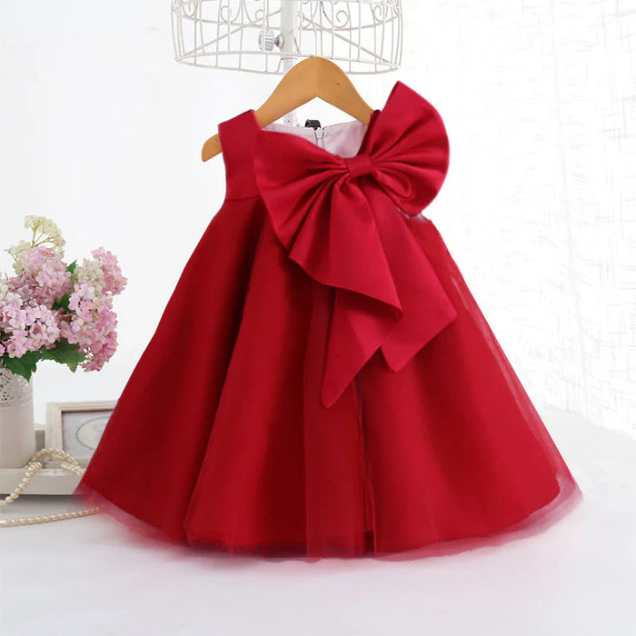 FIRST COMMUNION DRESS GIRL FORMAL PRINCESS DRESS SUMMER BOWKNOT BIRTHDAY PARTY DRESS  (4)