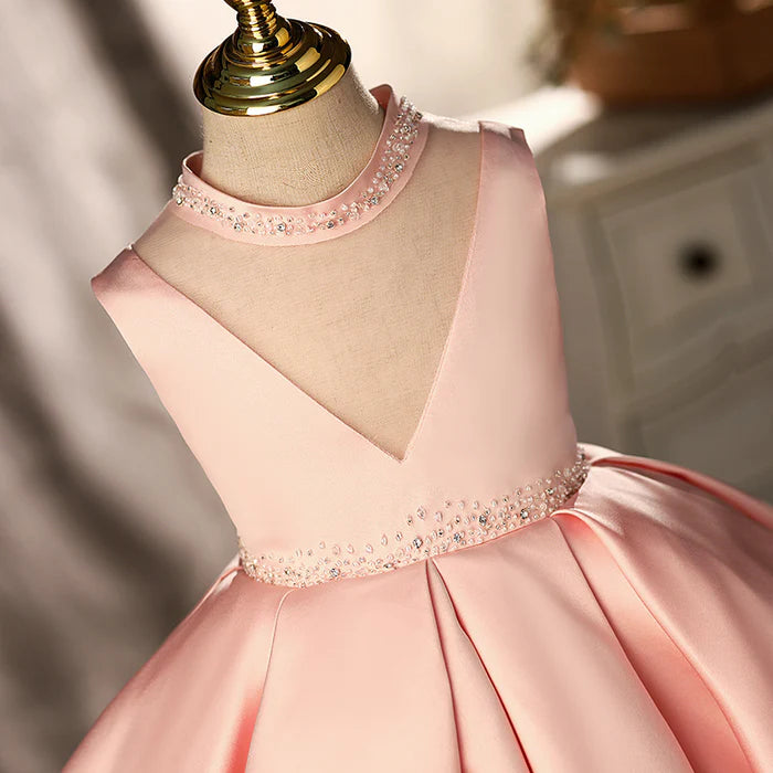 GIRL FORMAL PRINCESS DRESSES BABY BABY GIRL DRESS SUMMER ELEGANT BEADED BALL GOWNS PROM DRESS