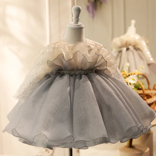 BABY GIRL CHRISTMAS DRESS FIRST COMMUNION DRESSES TODDLER FLUFFY BIRTHDAY PRINCESS DRESS