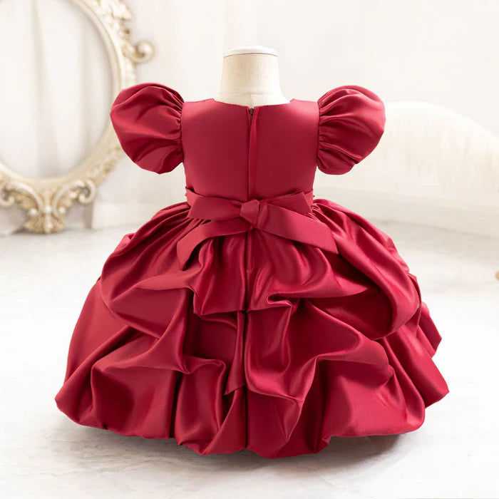 FLOWER GIRL DRESSES BABY GIRL PUFF SLEEVES DRESSES