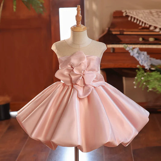 CUTE BABY GIRL FIRST COMMUNION DRESSES TODDLER BIRTHDAY PRINCESS DRESS