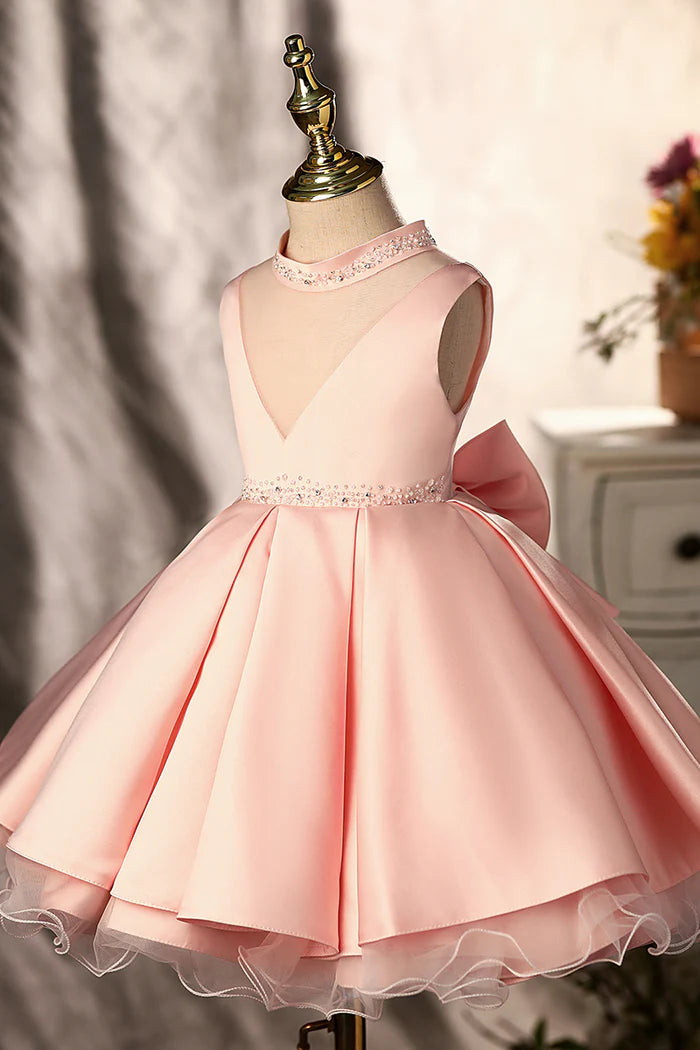 GIRL FORMAL PRINCESS DRESSES BABY BABY GIRL DRESS SUMMER ELEGANT BEADED BALL GOWNS PROM DRESS