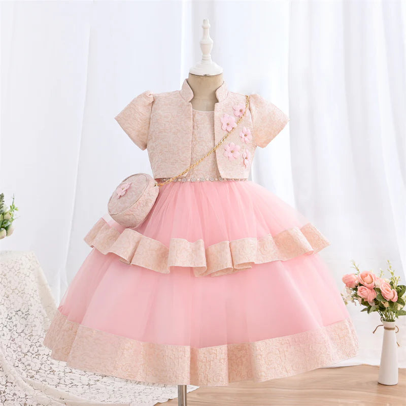 CUTE BABY GIRL EASTER DRESS TWO PIECE PRINCESS DRESS