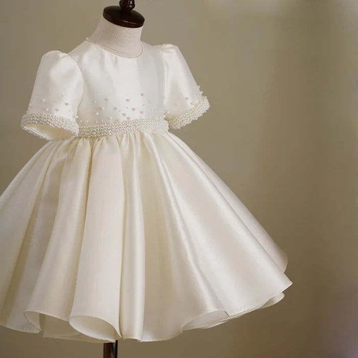 BABY GIRL PARTY DRESS WHITE BAPTISM GIRL DRESS TODDLER GIRL BAPTISM DRESSES