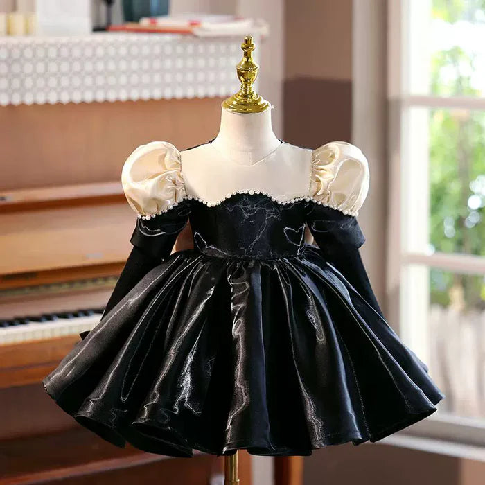 LUXURY BABY GIRL BEAUTY PAGEANT DRESS TODDLER BIRTHDAY PARTY PRINCESS DRESS