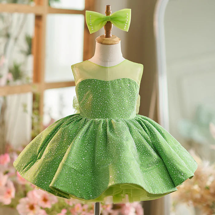 ELEGANT BABY GIRL FESTIVAL DRESS TODDLER PUFFY BIRTHDAY PARTY PRINCESS DRESS