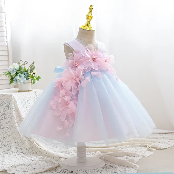 ELEGANT BABY GIRLS BEAUTY PAGEANT DRESSES TODDLER CHRISTENING DRESSES