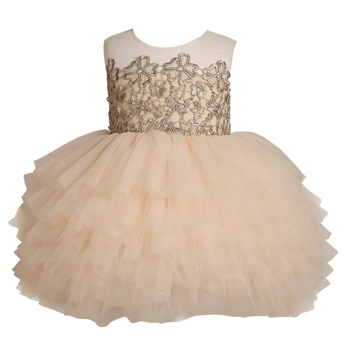 BABY GIRLS PRINCESS DRESS TODDLER CUTE FLUFFY BIRTHDAY PARTY DRESSES