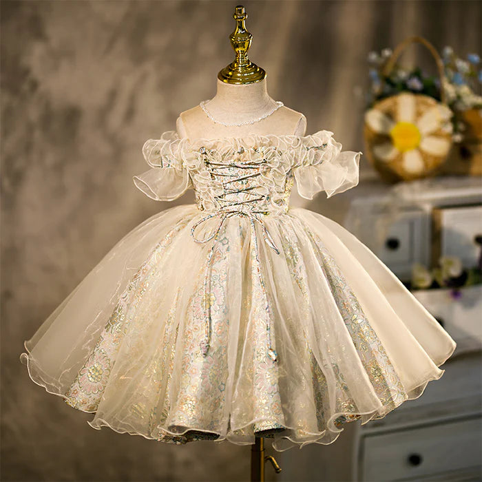 GIRLS EASTER DRESS BABY GIRL BIRTHDAY PARTY DRESSES TODDLER VINTAGE LOLITA PRINCESS PAGEANT DRESS