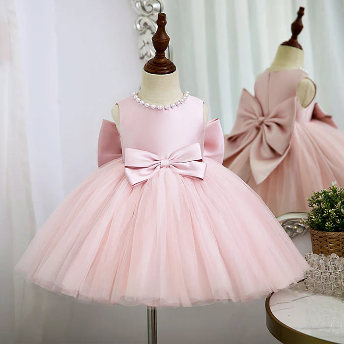 GIRL CHRISTMAS DRESS BABY GIRL PRINCESS DRESS AUTUMN BOW PUFFY TODDLER BIRTHDAY PARTY DRESS GIRL FORMAL DRESSES