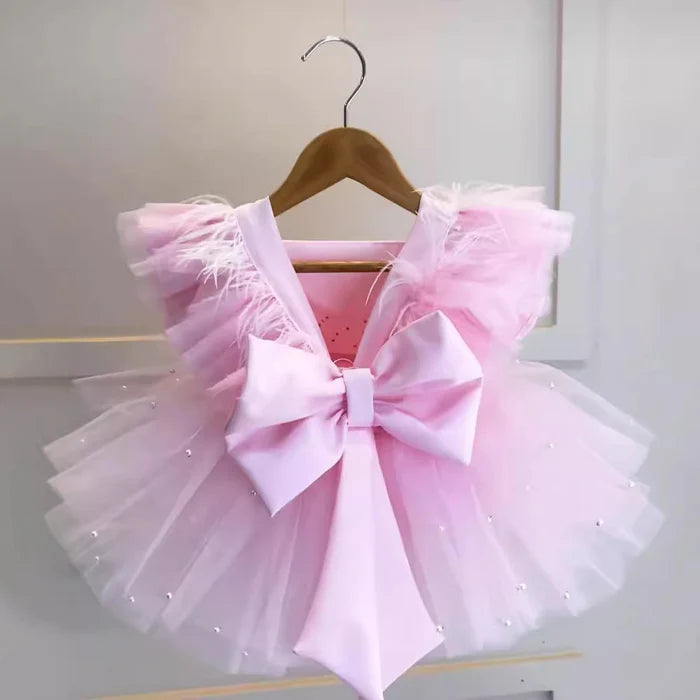 FLOWER GIRL BIRTHDAY PRINCESS DRESS TODDLER PARTY PRINCESS DRESS