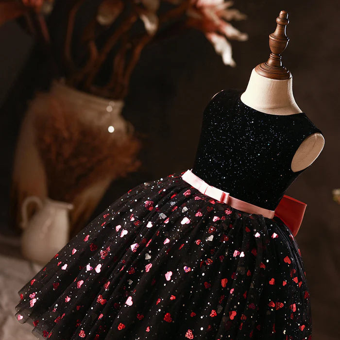 GIRLS BIRTHDAY FORMAL DRESS BABY GIRL CHRISTMAS DRESS TODDLER SEQUINS PUFFY BALL GOWNS