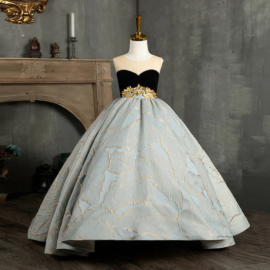 GIRL PAGEANT PRINCESS DRESSES LUXURY SUMMER VINTAGE BIRTHDAY BALL GOWNS