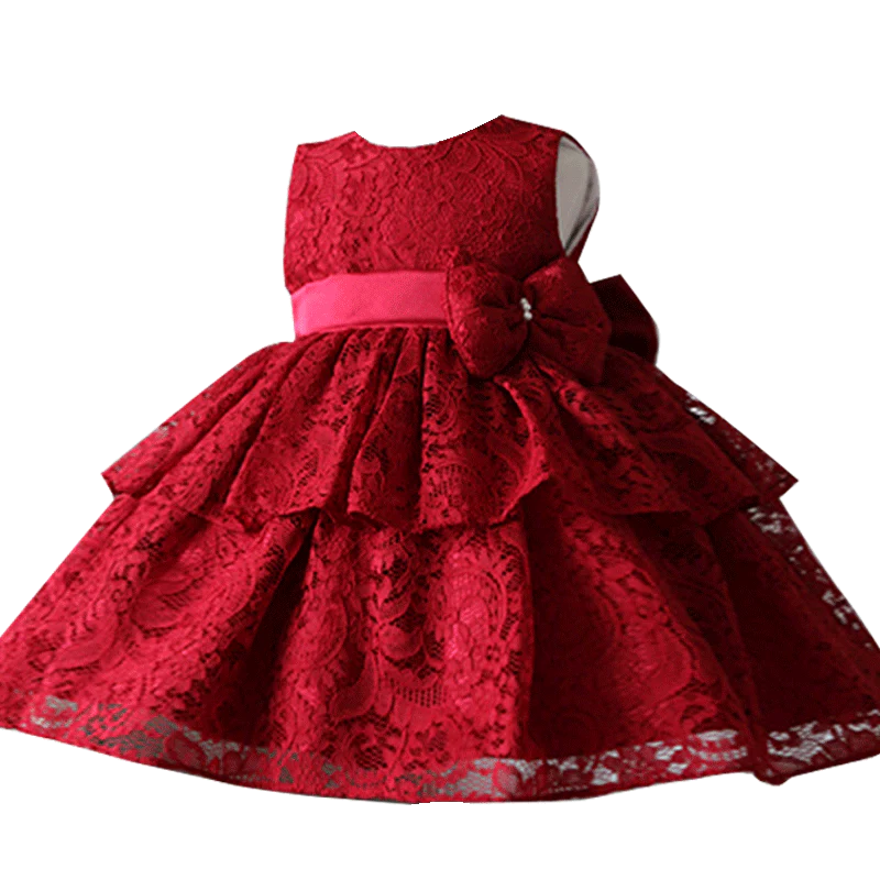 GIRL CHRISTMAS DRESS BABY GIRL FORMAL PRINCESS DRESSES INFANT LACE BIRTHDAY PARTY DRESSES