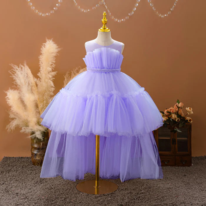 SLEEVELESS SWALLOWTAIL PRINCESS DRESS MESH PUFFY DRESS