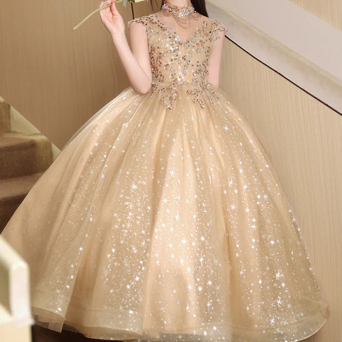 CHILDREN'S BIRTHDAY DRESSES GIRLS PAGEANT PRINCESS DRESSES