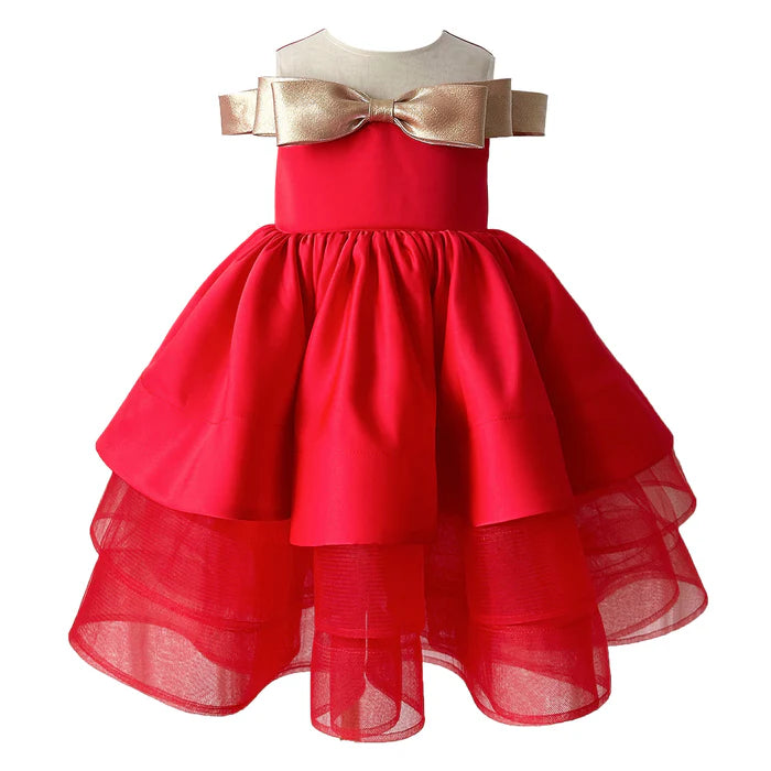 LUXURIOUS BABY GIRL CHRISTMAS DRESS BEAUTY PAGEANT DRESS TODDLER FIRST COMMUNION DRESSES