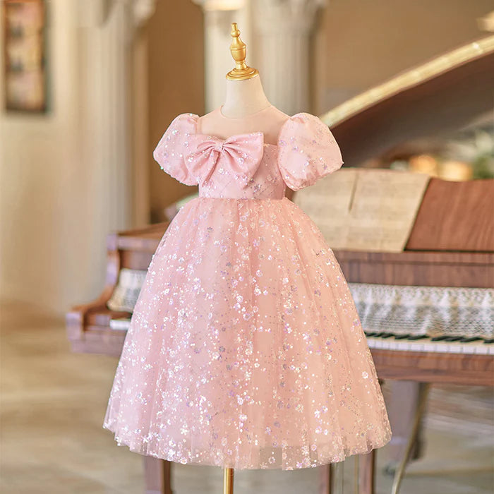 CUTE BABY GIRL SEQUIN BEAUTY PAGEANT DRESS TODDLER BIRTHDAY PRINCESS DRESS