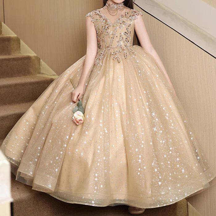 CHILDREN'S BIRTHDAY DRESSES GIRLS PAGEANT PRINCESS DRESSES