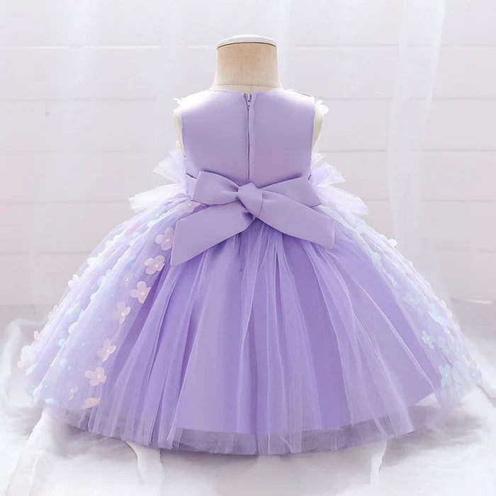 BABY GIRL FORMAL PRINCESS DRESS EASTER DRESS TODDLER SLEEVELESS MESH FLORAL BIRTHDAY PARTY DRESSES