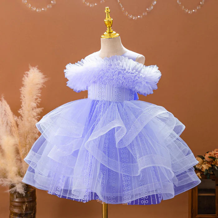 FLUFFY BIRTHDAY DRESS BABY GIRL DRESSES GIRLS PARTY DRESS