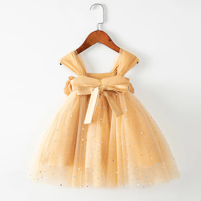 CUTE FLOWER GIRL DRESS TODDLER BIRTHDAY PARTY DRESS GIRLS CAKE PUFFY DRESS GIRL FORMAL DRESSES